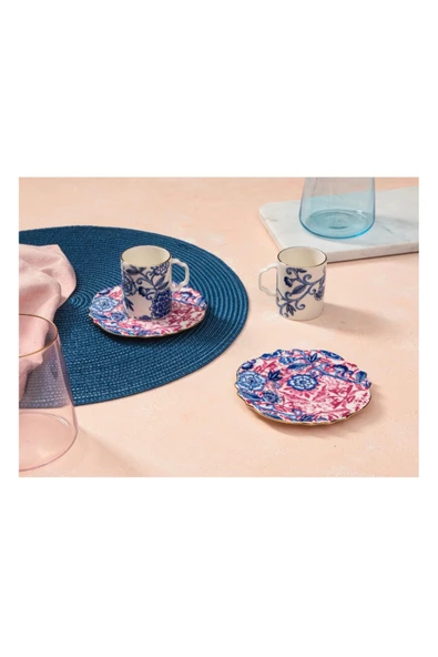 Porland Pinky Desen2 2 Kişilik Kahve Takımı 80cc