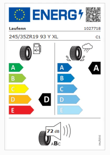 Laufenn 245/35R19 XL 93Y Z FIT EQ LK03  Otomobil Yaz Lastiği (Üretim Yılı: 2024) ürün görseli