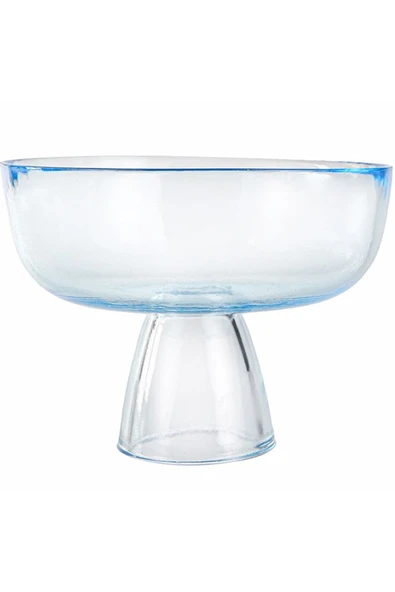 Porland Soft Mavi Ayaklı Kase 21 Cm