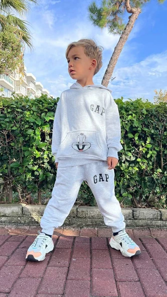 Bugs Bunny Grimelaj Renk Erkek Çocuk Eşofman Takım