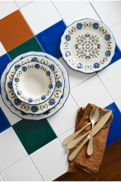 PORSER Tucsan Bloom Fulya 24 Parça 6 Kişilik Yemek takımı ürün görseli 1