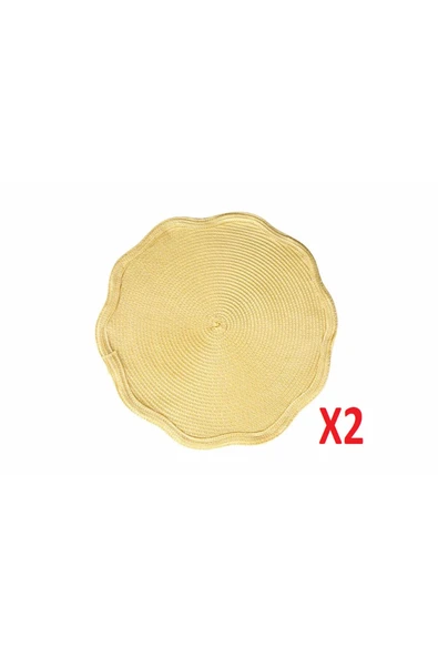 Porland Priya Sarı Amerikan Servis 38cm 2'li 04STY007367