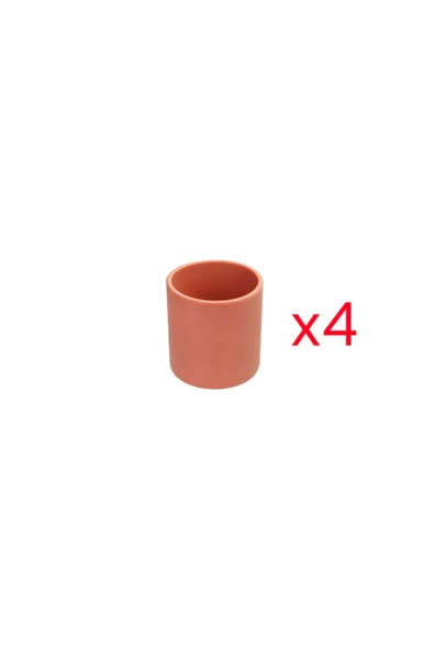 Porland Fancy Clay Silikonlu Bebek Alıştırma Bardağı 4'lü 7 Cm