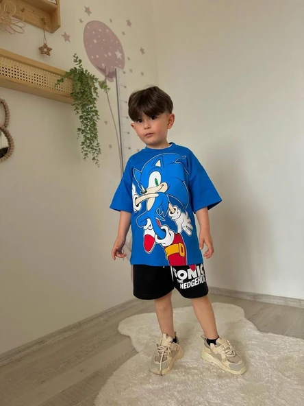 Cg Kids Sonic Baskılı Erkek Çocuk Alt Üst Takım - 3