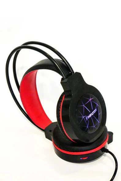 SNRELK  sencrom X5 RGB GAMİNG OYUNCU KULAKLIĞI MİKROFONLU 3,5MM - Resim 6