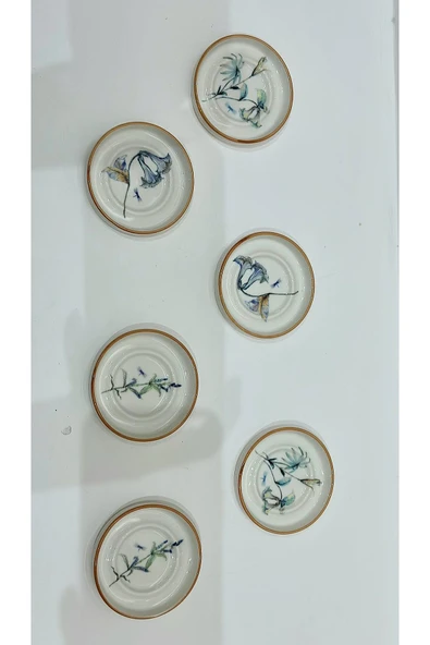 PORSER Verde Bloom 6 Parça Çay Tabağı ürün görseli 1