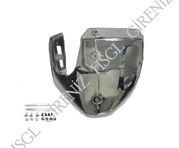 HSGL Motosiklet Motor Alt Rüzgarlık Nikel  CG Uyumlu Parlak Metal Görünümlü Alt Koruma Parçası - 3