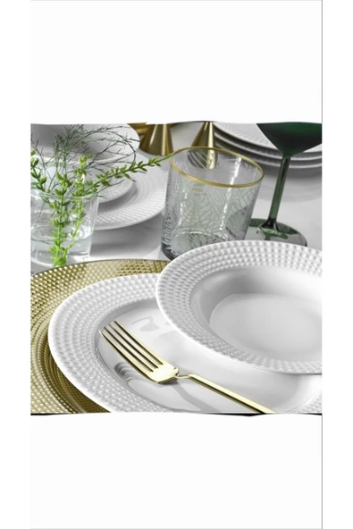 Porland İzem Beyaz 24 Parça 6 Kişilik Yemek Takımı ürün görseli 1