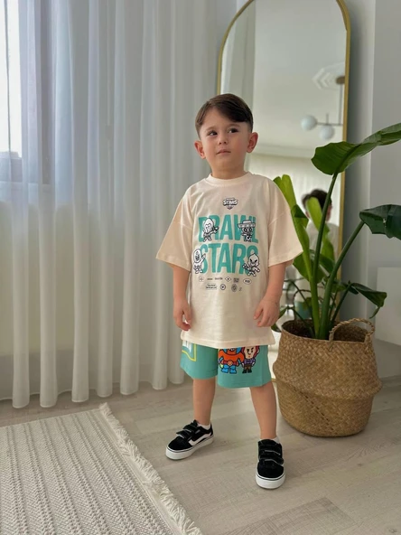 Cg Kids Brawl Stars Karakterleri Erkek Çocuk Şortlu Alt Üst Takım - 2