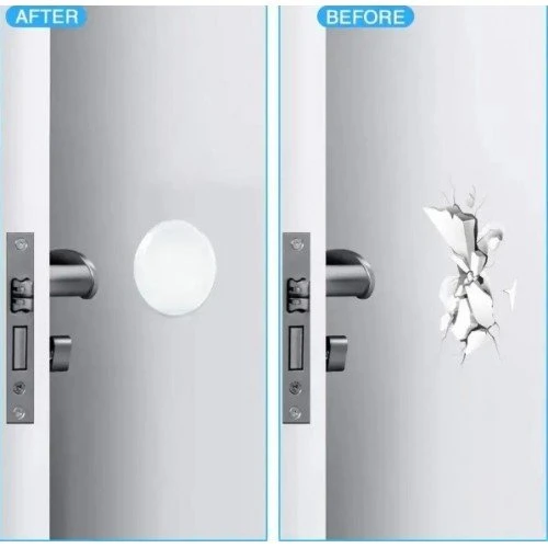 6lı Şeffaf Silikon Mobilya ve Kapı Durdurucu Darbe Pedi Yuvarlak - Resim 5