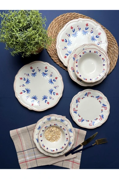 PORSER Pamela Yemek Takımı 6 Kişilik 24 Parça FLY24YKPRS1055 - 2