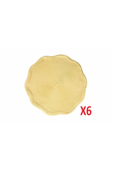 Porland Priya Sarı Amerikan Servis 38cm 6'lı 04STY007367