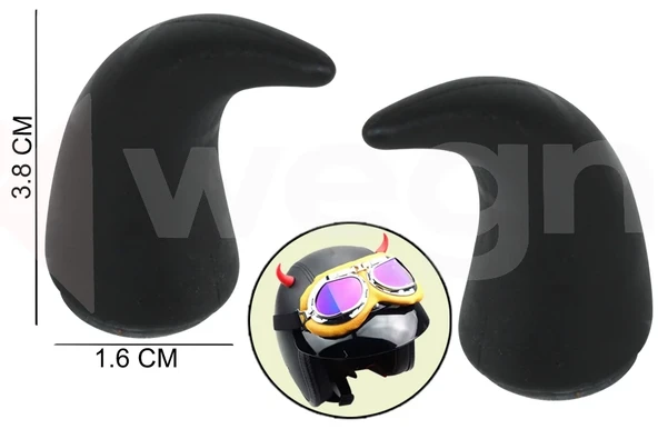 DİREKSİYON VE KASK ÜSTÜNE TAKILAN BOYNUZ APARATI SİYAH AKSESUAR ürün görseli