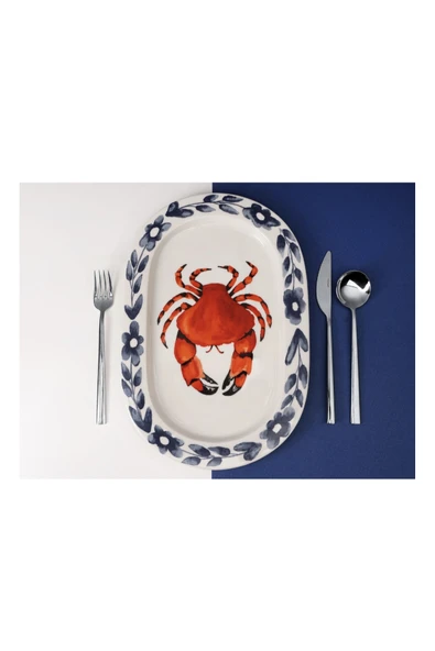 Porland Coralline Kayık Tabak 32cm - 2