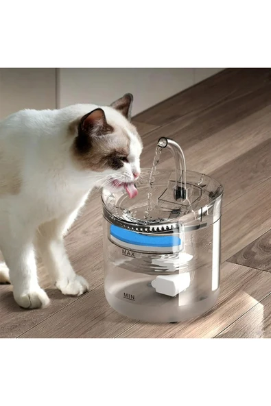 Otomatik Kedi Köpek Su Sebili,Musluk Uçlu Akıllı Su İçme Çeşmesi(Hareket Sensörü,Filtreli) - 4