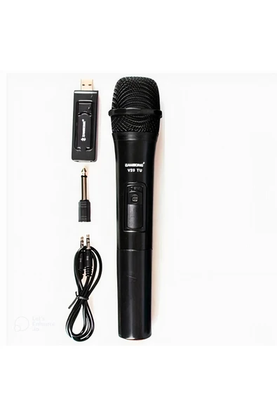 Kablosuz El Mikrofonu + USB Alıcı , Öğretmen, Karaoke ve Sunumlar İçin - 5