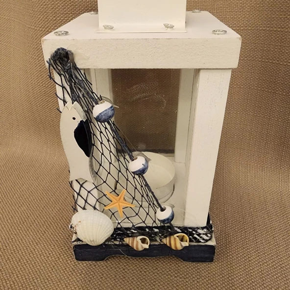 Deniz Temalı Mumluk Fener - Resim 4