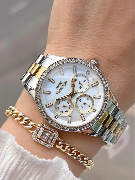 Slazenger İç Kadran Fonsiyonları Aktif 5 Atm Suya Dayanıklı Spor Kadın Kol Saati BSL.2069.M3 ürün görseli