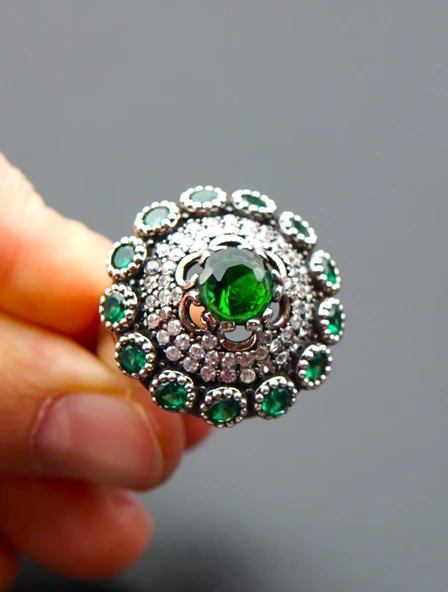 925 AyarGümüş Kadın Zirkon Taş Yüzük sy00085 ürün görseli 1