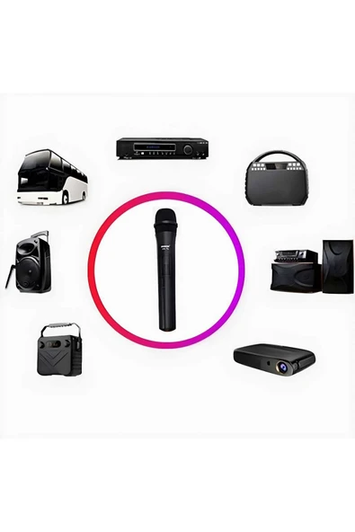 Kablosuz El Mikrofonu + USB Alıcı , Öğretmen, Karaoke ve Sunumlar İçin - 6