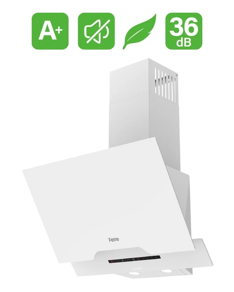 Ferre D064 Beyaz Ultra Sessiz SilentArt  60 cm Ankastre Davlumbaz ürün görseli