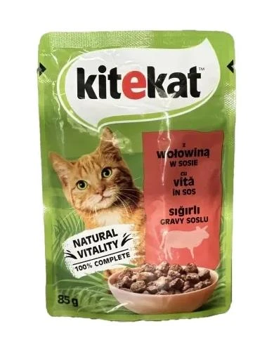 Kitekat Sığır Etli Kedi Yaş Maması 85 Gr (Gravy) ürün görseli 1