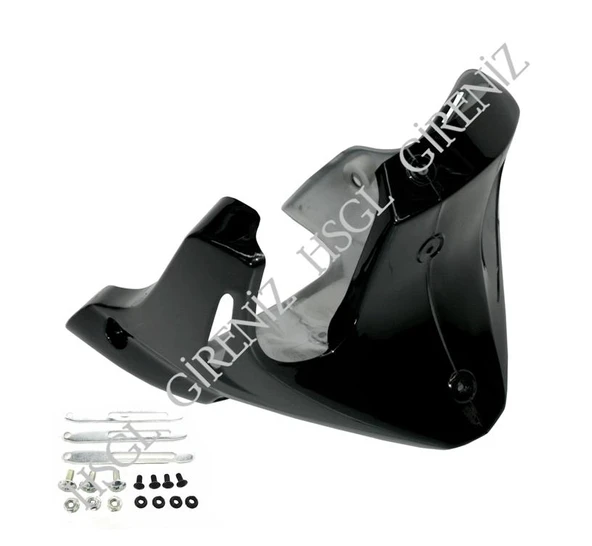 HSGL Motosiklet Motor Alt Rüzgarlık Siyah CG Uyumlu Dayanıklı Alt Koruma ve Rüzgâr Kesici Parça