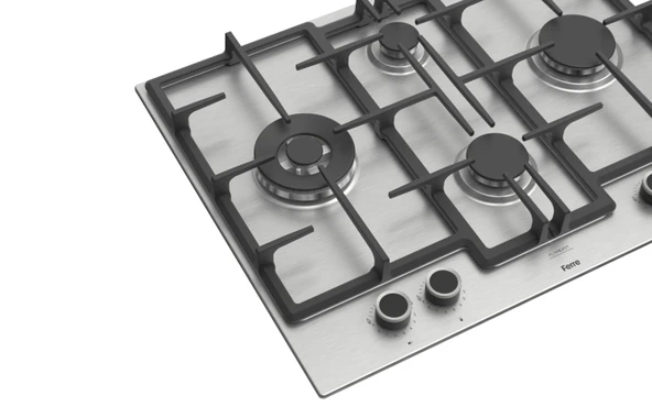 FERRE ED071/WFA KADEMELİ 67 CM WOK INOX ANKASTRE OCAK - Resim 5