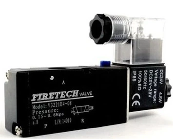 Pnömatik Valf 220 V Tek Bobin 3/2 1/4" V3221e2-08 3v210-08 ürün görseli 1