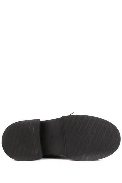 Stato - Siyah Hakiki Deri Fermuarlı Kadın Postal Bot - Resim 7