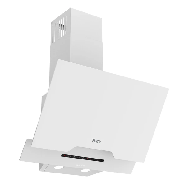 Ferre D064 Beyaz Ultra Sessiz SilentArt  60 cm Ankastre Davlumbaz - Resim 3