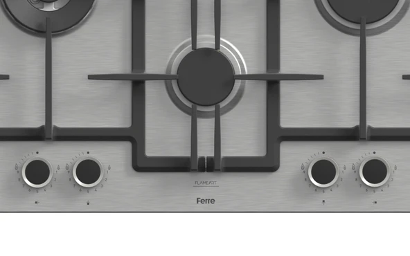 FERRE ED071/WFA KADEMELİ 67 CM WOK INOX ANKASTRE OCAK - Resim 3