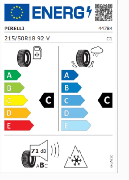 Pirelli Powergy Winter 215/50R18 92V M+S 3PMSF Otomobil Kış Lastiği (Üretim Yılı: 2024) ürün görseli
