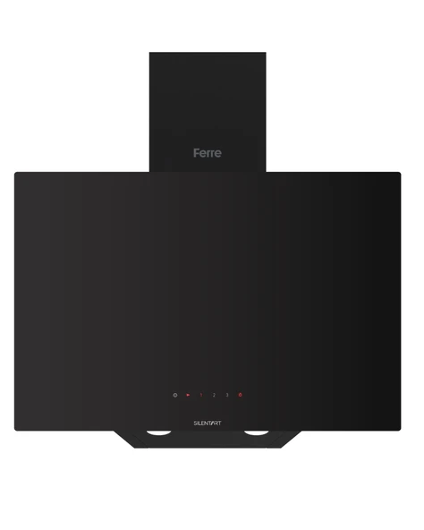 Ferre D077 Siyah Ultra Sessiz SilentArt  60 cm Ankastre Davlumbaz - Resim 3