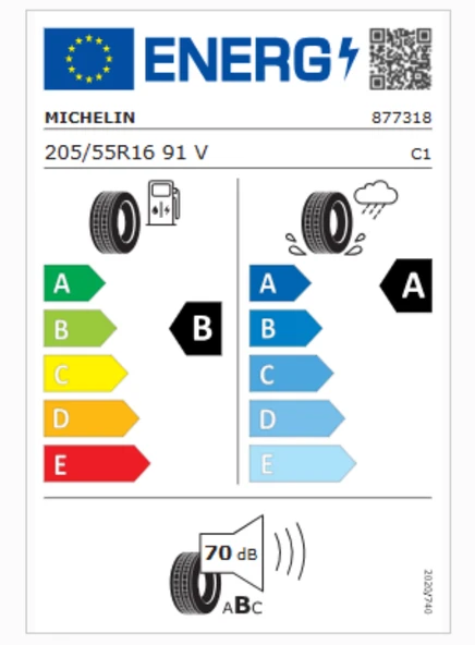 Michelin 205/55R16 91V Primacy 5 Oto Yaz Lastiği (Üretim Yılı: 2025) ürün görseli