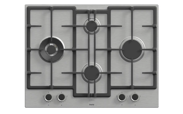 FERRE ED071/WFA KADEMELİ 67 CM WOK INOX ANKASTRE OCAK ürün görseli 1