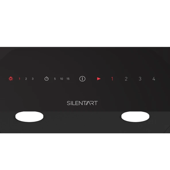 Ferre D063 Siyah Ultra Sessiz SilentArt  60 cm Ankastre Davlumbaz - 2