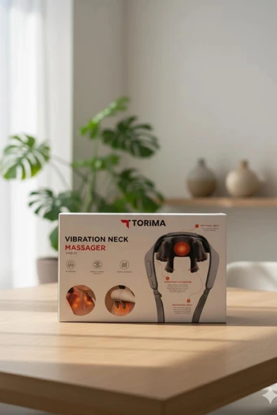 Torima VNB-01 Titreşimli Omuz ve Boyun Masaj Aleti  Isıtıcılı 3D Yoğun Masaj Başlığı - 5