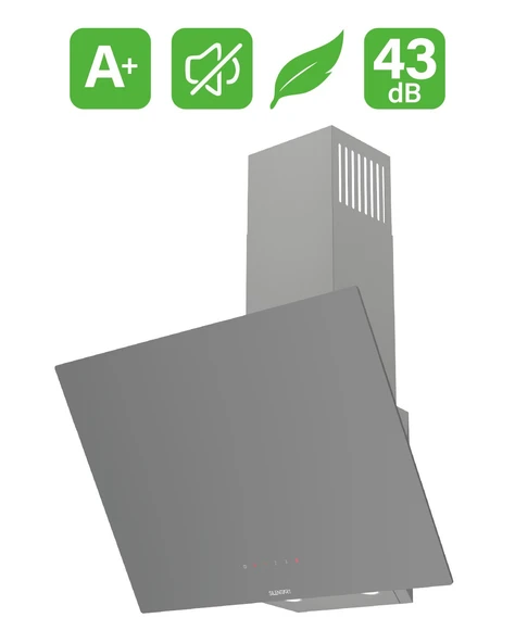 Ferre D079 Gri Ultra Sessiz SilentArt  60 cm Ankastre Davlumbaz