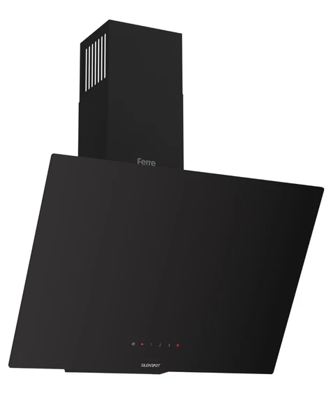 Ferre D077 Siyah Ultra Sessiz SilentArt  60 cm Ankastre Davlumbaz - Resim 2