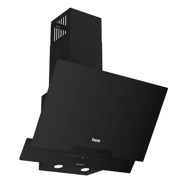 Ferre D063 Siyah Ultra Sessiz SilentArt  60 cm Ankastre Davlumbaz - 3