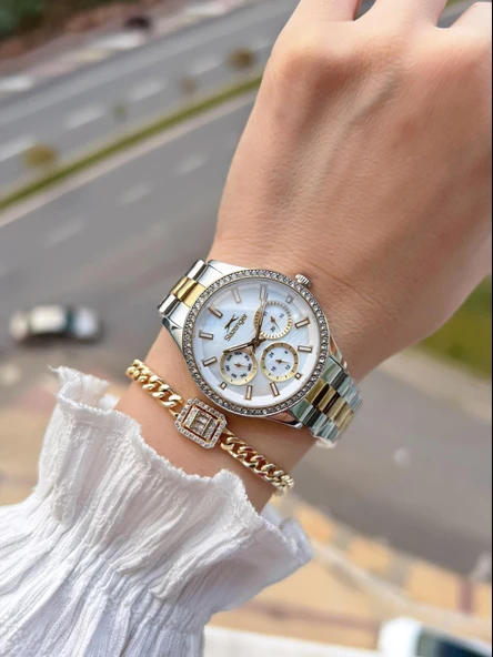 Slazenger İç Kadran Fonsiyonları Aktif 5 Atm Suya Dayanıklı Spor Kadın Kol Saati BSL.2069.M3 - Resim 2