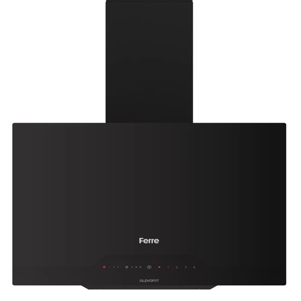 Ferre D063 Siyah Ultra Sessiz SilentArt  60 cm Ankastre Davlumbaz - 4