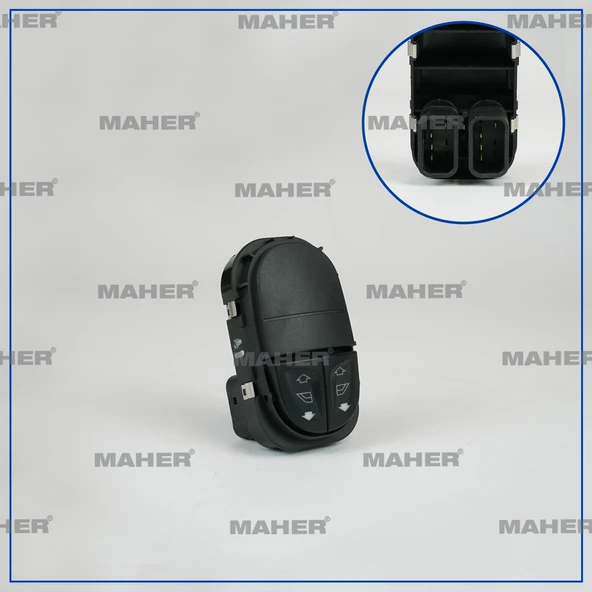 DÜĞME CAM AÇMA ESCORT 1995-2000 (ÇİFTLİ) SOL 95AG14529BA ürün görseli 1