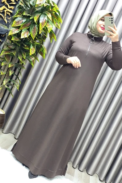 Kadın Giyim Kristal Fermuarlı Elbise - Resim 7