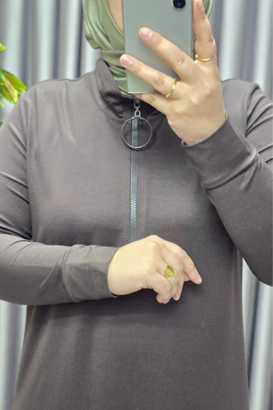 Kadın Giyim Kristal Fermuarlı Elbise - Resim 8