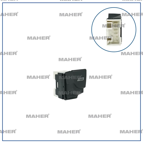 DÜĞME CAM AÇMA DUCATO 2 / BOXER 2 / JUMPER 2 (TEKLİ) SOL DIŞ 735315619 ürün görseli 1