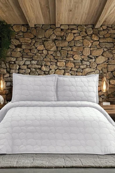 Nancy Çift Kişilik Yatak Örtüsü 230x250 cm Krem ürün görseli