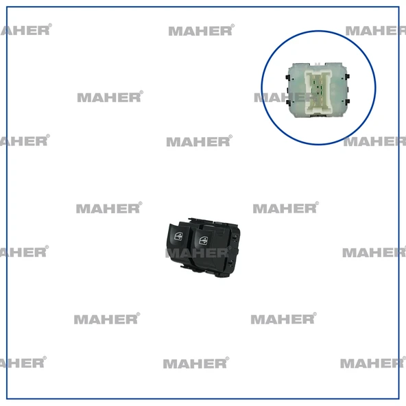 DÜGME CAM AÇMA KANGOO 3 / LOGAN 2 / SANDERO 2 / DOKKER / DUSTER / LODGY (ÇIFTLI) TURUNCU ISIK SOL 254110431R ürün görseli 1