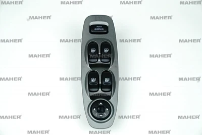 DÜĞME CAM AÇMA ACCENT 2000-2002 AYNA AYAR DÜĞMELİ GRİ SOL 93570 25020YN - Resim 3